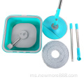 Set baldi mop spin persegi dengan wringer (2 isi semula)